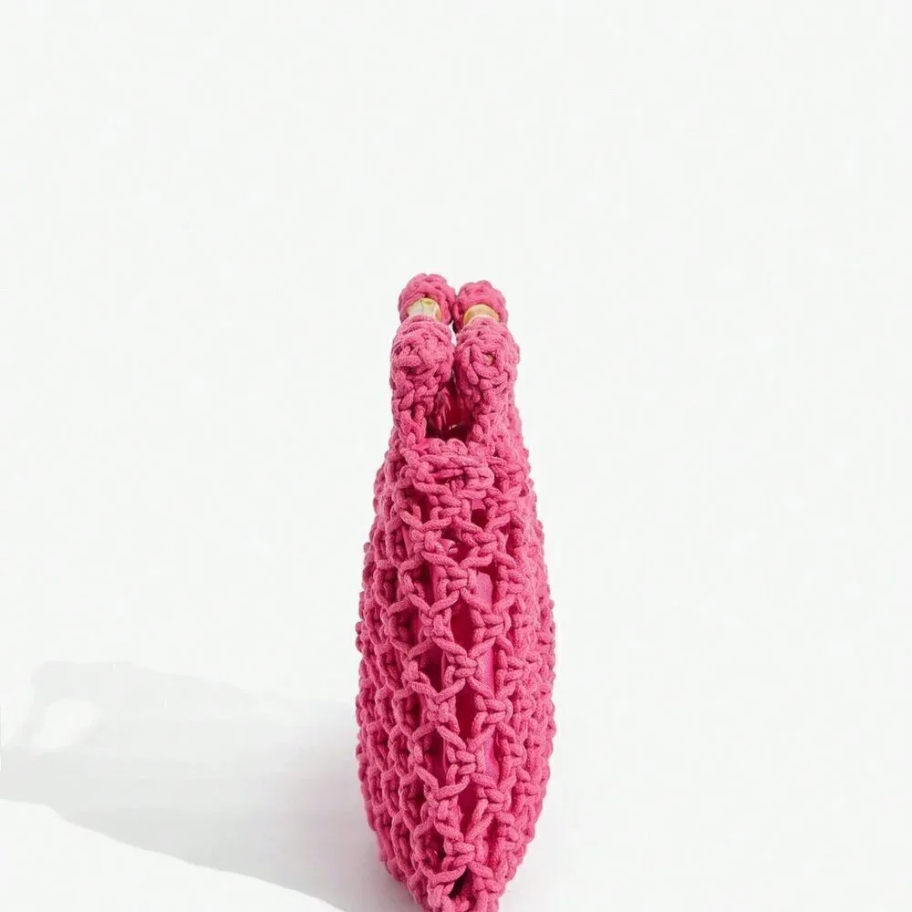 Hot Pink Vacation Women's Woven Tote Bag - Picture 5 of 7